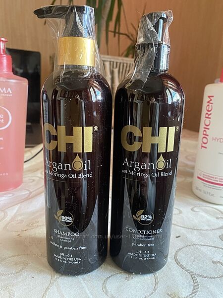Chi шампунь і кондіціонер з маслом Аргани 