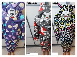 Кигуруми, комбинезоны-пижамы для девочек рост 86-134см Замеры