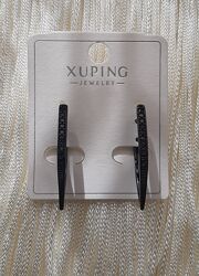 Чорні сережки Xuping 