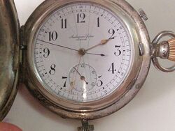 Часы карманные хронограф с репетиром Audemars Freres Geneve. серебро 84 пр.