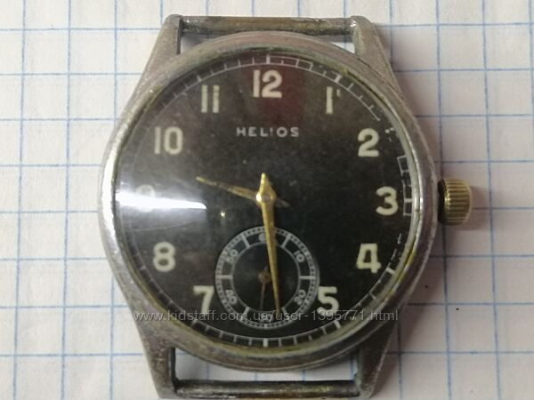 Немецкие военные часы HELIOS D-H Вермахт, 1940-е .