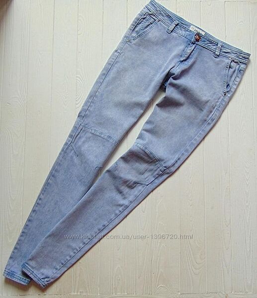 Голубые джинсы женские слимы в обтяжку