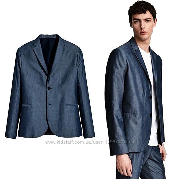 Піджак сіро-синій H&M