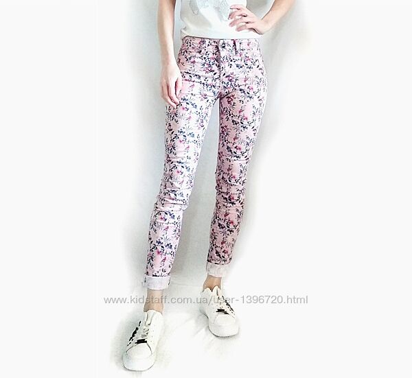 Новые Джинсы розовые женские скинни жіночі рожеві джинси слім XXS/XS