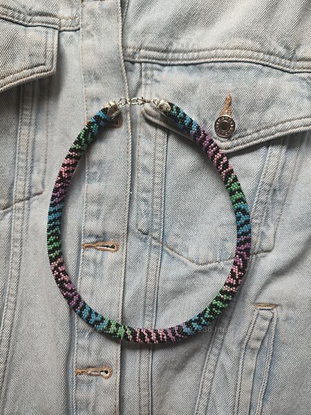 Джгут із бісеру Принт зебра 