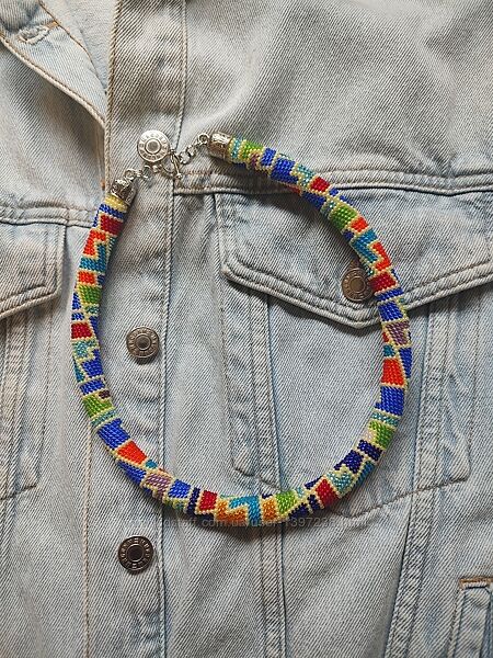 Джгут із бісеру Скляні фігури 