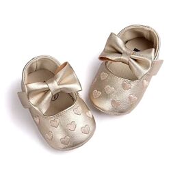 Пінетки-туфлі для новонародженої дівчинки устілка 12 см.