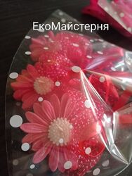 Воскові свічки ручної роботи. Свічка Ромашка. Свічка Космея.