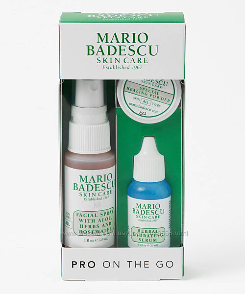 Набор для ухода за кожей лица Mario Badescu Pro On The Go