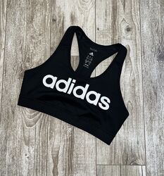 Чорний оригінальний топ, бра для занять спортом adidas