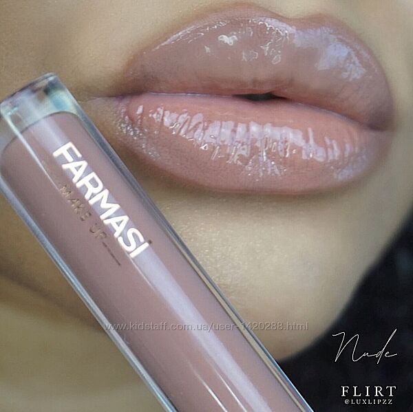 Блеск для губ farmasi nude for all lip gloss 01 легкий флирт