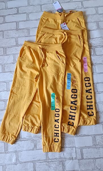 Трикотажні джогери спортивні штани сінсей синсей 122 128 134 жовті SinSay