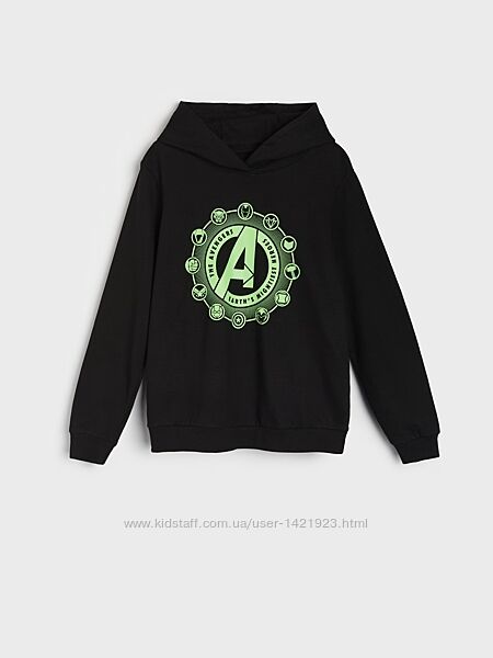 Худі avengers свитшот кофта худи свитшот месники чорне марвел marvel 134 