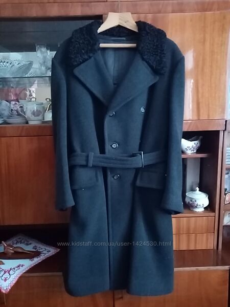 Чоловіче шерстяне пальто на зиму, розмір 58-60