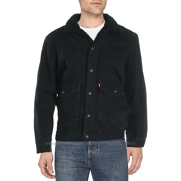 Куртка чоловіча джинсова оверсайз шерпа levis оригинал из США