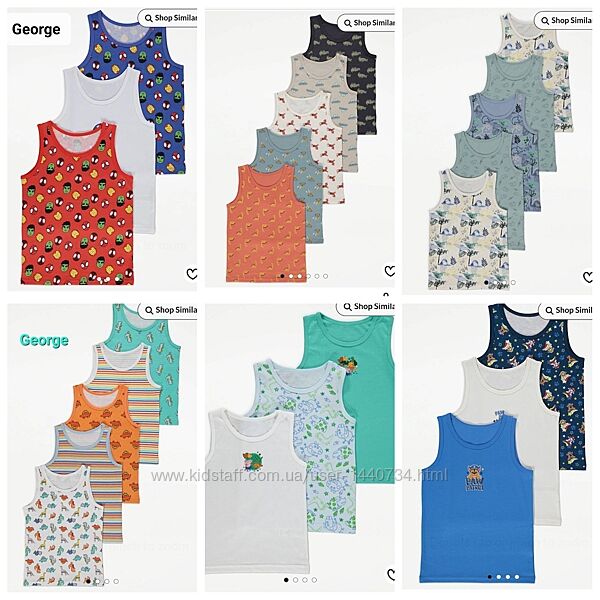 Майки George Джордж для мальчиков