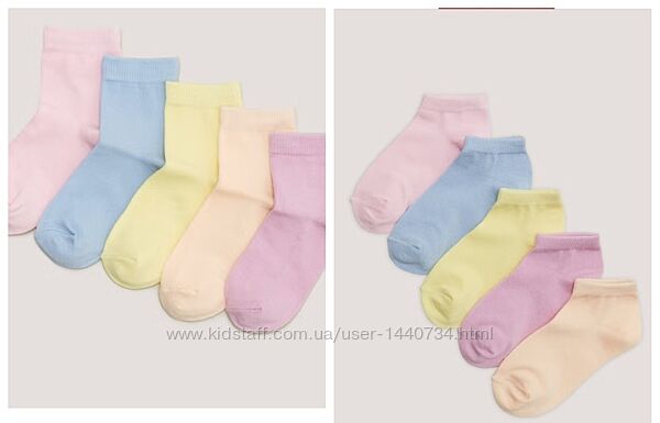 Носочки для дівчинки бавовняні шкарпетки дитячі Matalan Англія