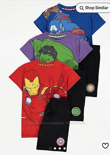 Піжама для хлопчика Marvel George супергерої пижама