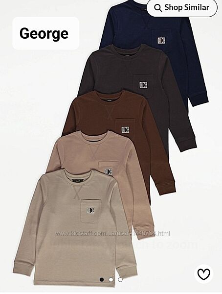 Реглан для мальчика лонгслив топ хлопок Джордж George 
