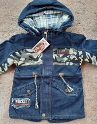 Парка демісезонна для хлопчиків 100-120