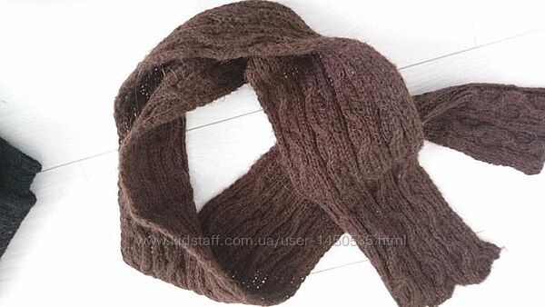 Шарф коричневий в&acuteязаний