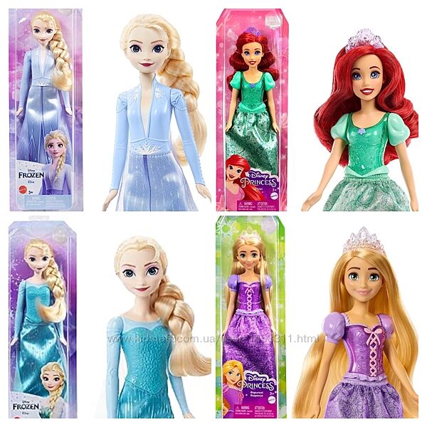 Лялька Принцеса Disney Рапунцель Ельза Аріель від Mattel США