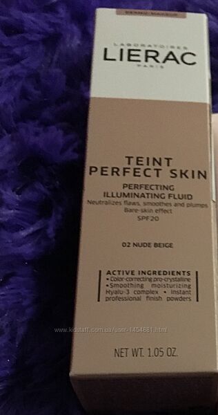 Тональный флюид Lierac Teint Perfect Skin Illuminating Fluid Spf 20