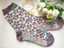 В&acuteязані жіночі вовняні шкарпетки з квітами, жакардові шкарпетки, Затишні шк