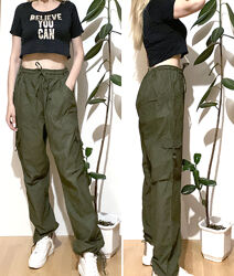 2xl нові штани брюки літні бавовна жіночі на резинці джогери високі