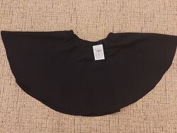 Спідниця костюмка чорна сонце  на резинці 