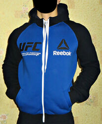 Теплая спортивная кофта, толстовка Reebok UFC полномерная.