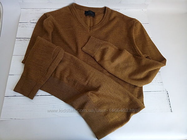Мужской пуловер, Чоловічий пуловер, коричневий светр ZARA