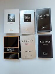 Пробники чоловічі різні Paco Rabanne, Dior, Chanel
