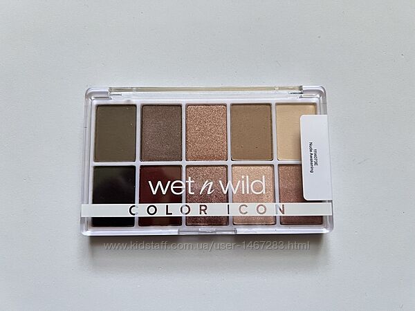 Wet N Wild Color Icon 10-Pan Eyeshadow Palette тени Nude Awakening 