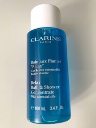 Clarins relax bath & shower concentrate пена гель для ванны и душа