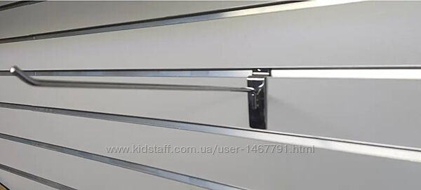 Крючок в экономпанель 30 см хром