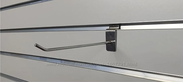 Крючок в экономпанель 15 см хром