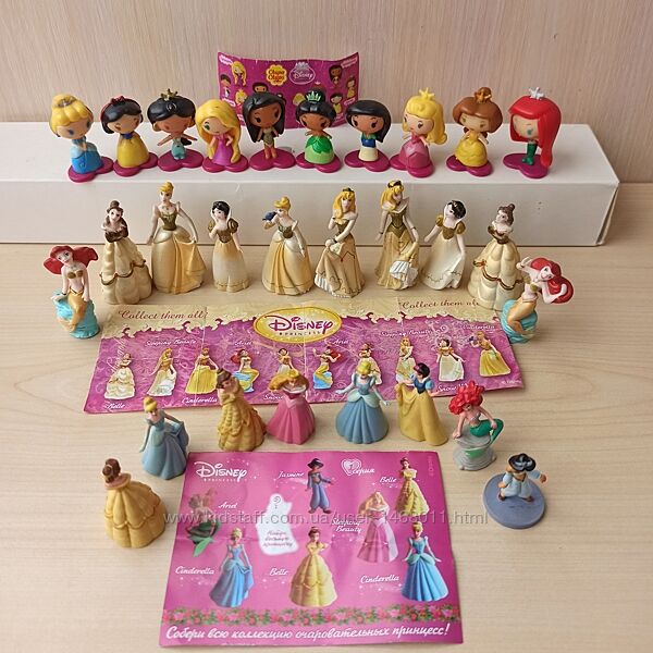 Колекція фігурок кіндер Ландрін Принцеси Дісней 2006, 2007