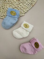 Носочки для новонароджених махра