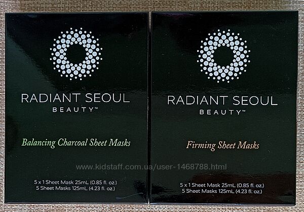 Тканинна маска Radiant Seoul в асортименті тканевая листовая 