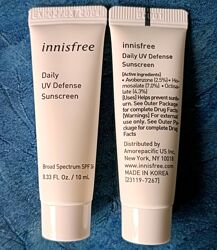Крем SPF36 з Cica Innisfree Daily UV Defense Sunscreen мініатюра 10 мл