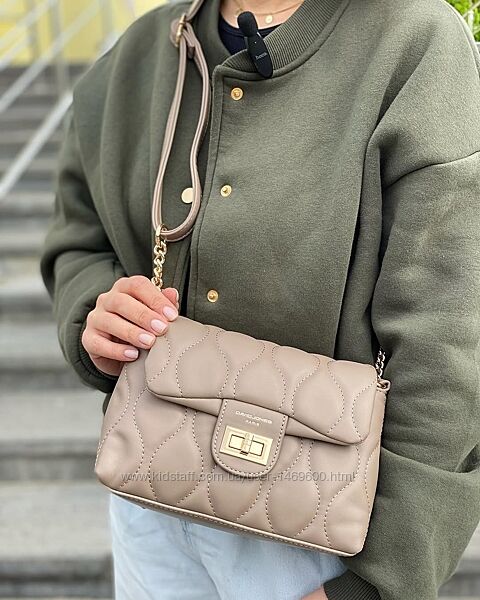 Сумка кросс боді клатч на ланцюжку цепи David Jones девид джонc