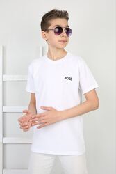 Футболка біла boss 14-16 років