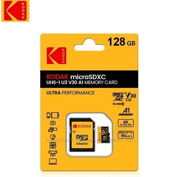  карта памяти Kodak 128GB microSDXC Card Class 10