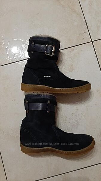 Сапоги замшевые на меху 