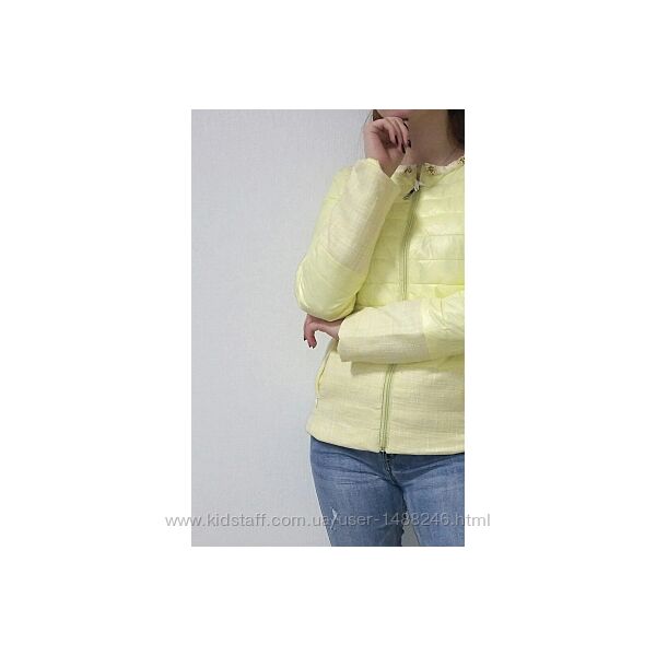 Куртка деми лимонного цвета Италия 