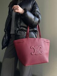 Сумка шоппер бордового цвета Leather Country, Италия 