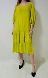 Платье ярусное лимонного цвета DonatellaViaRoma, Италия