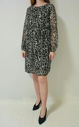 Платье шелковое леопардовый принт Италия 