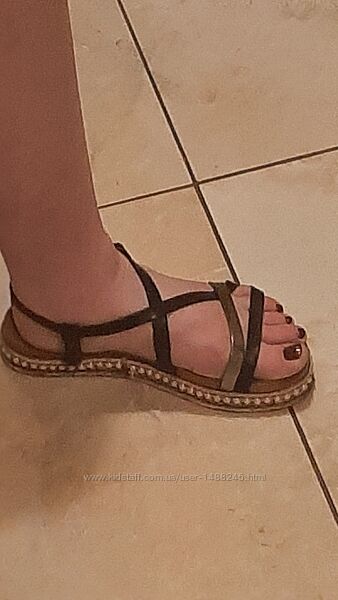 Босоножки кожаные Италия